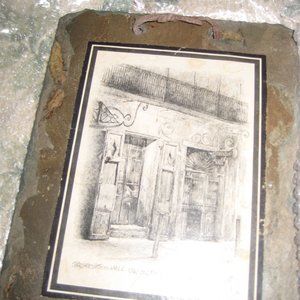 Collectible vintage New Orleans Slate Tile Wall Art French Quarter